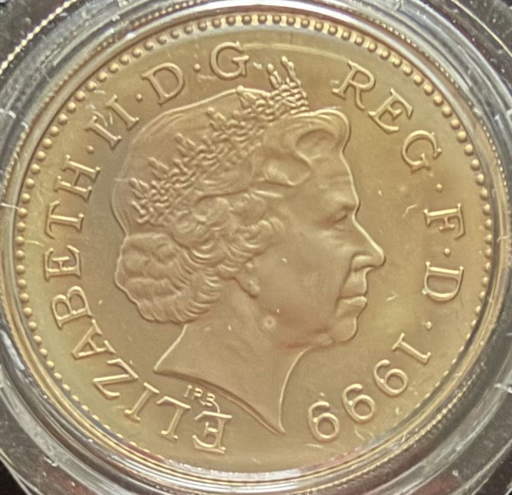 1999 Scottish Lion Piedfort £1  coin collectible - Main Image 2