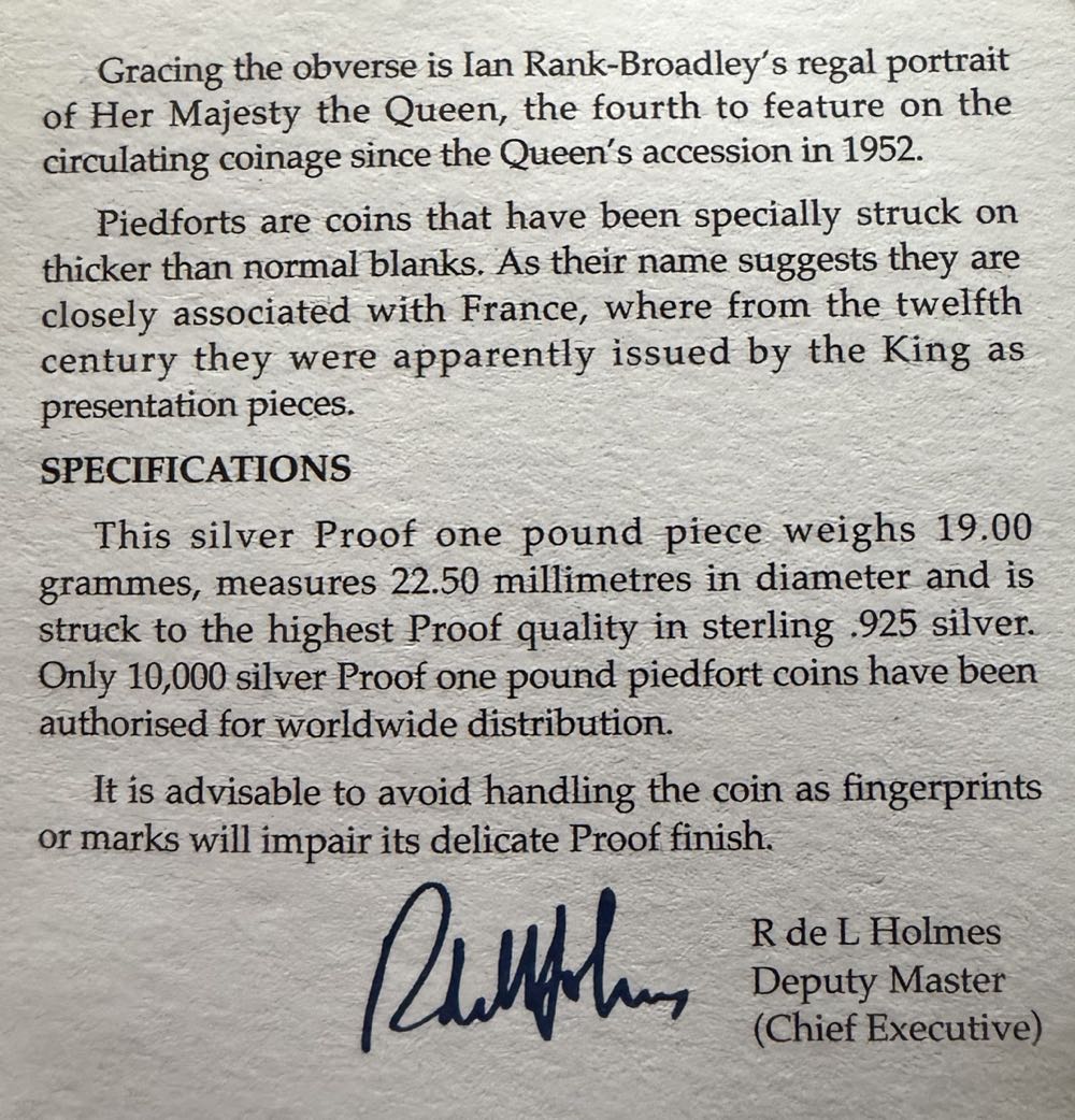 1999 Scottish Lion Piedfort £1  coin collectible - Main Image 4