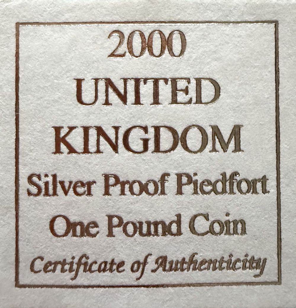 2000 Welsh Dragon Piedfort £1  coin collectible - Main Image 3