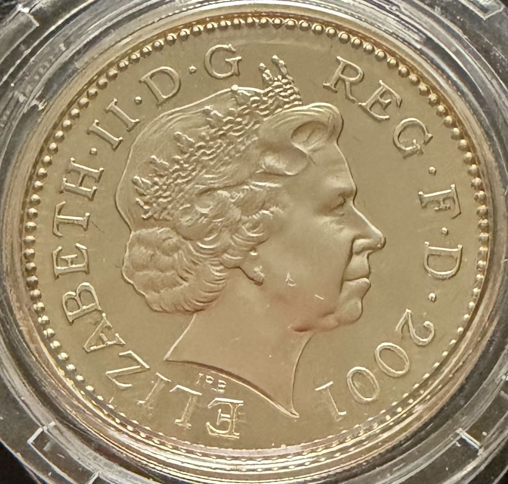 2001 Irish Celtic Cross Piedfort £1  coin collectible - Main Image 2