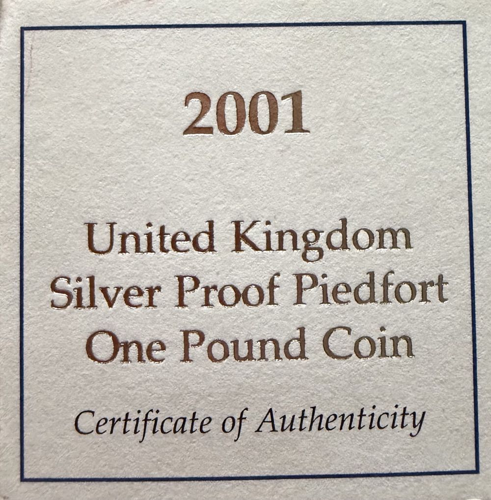 2001 Irish Celtic Cross Piedfort £1  coin collectible - Main Image 3