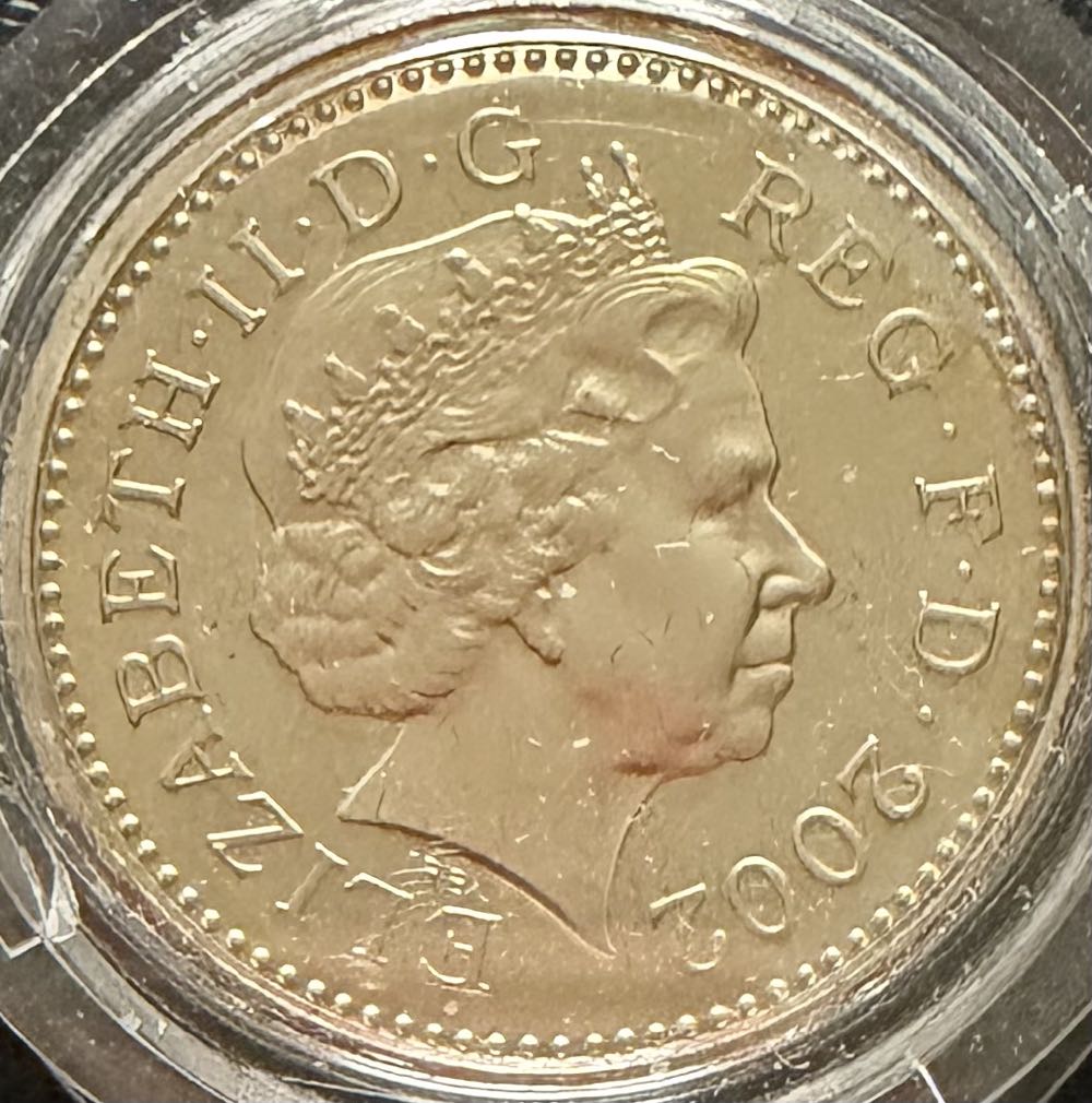 2002 English Three Lions Piedfort £1  coin collectible - Main Image 2