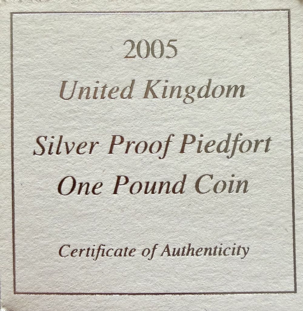 2005 Menai Suspension Bridge Piedfort £1  coin collectible - Main Image 3