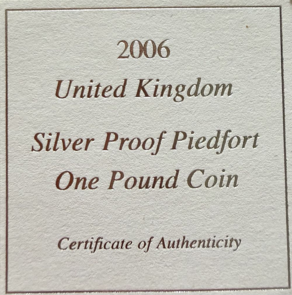 2006 Egyptian Arch Railway Bridge Piedfort £1 (2)  coin collectible - Main Image 3