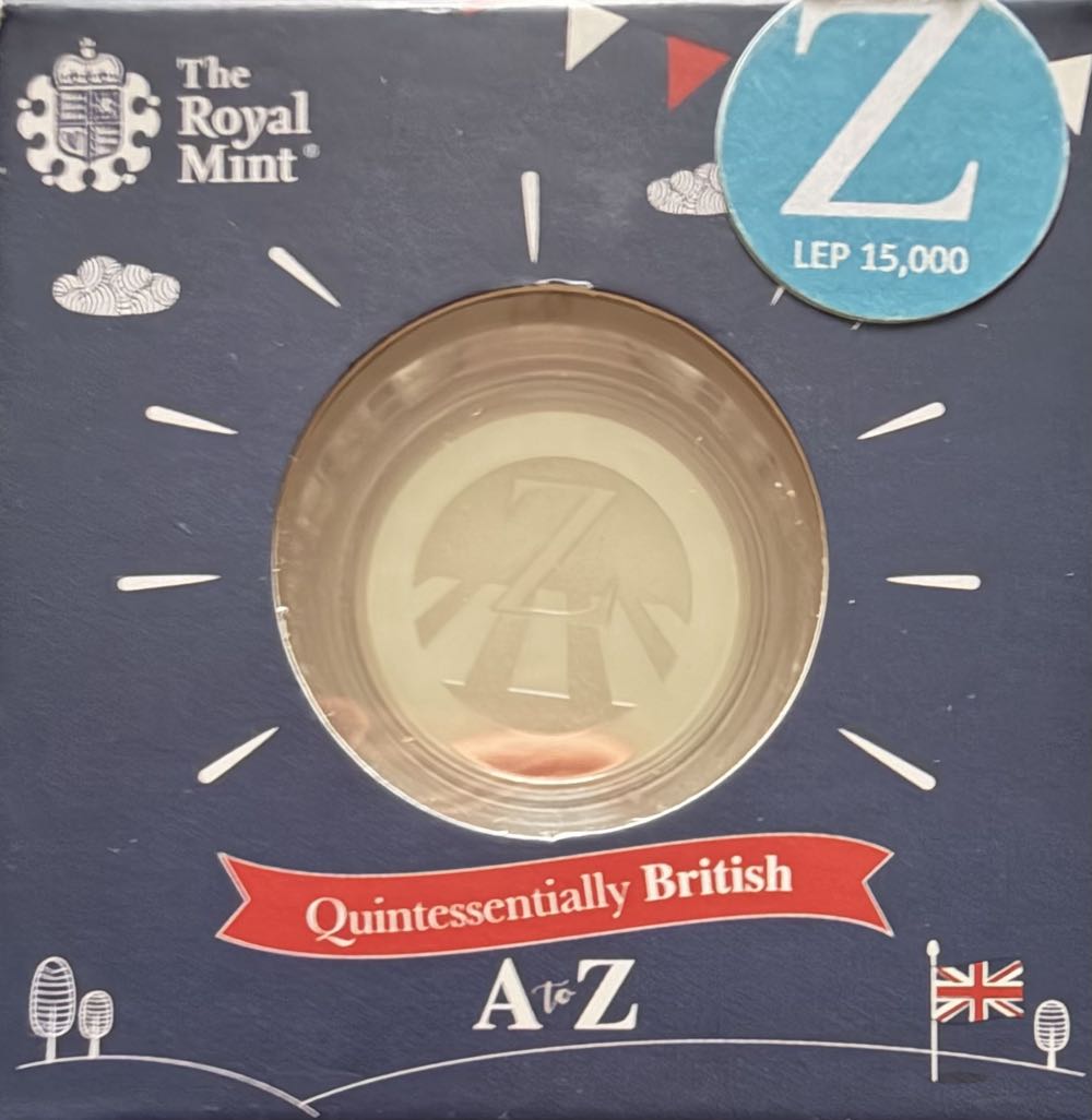 2018 A-Z Zebra Crossing Silver 10p  coin collectible - Main Image 3