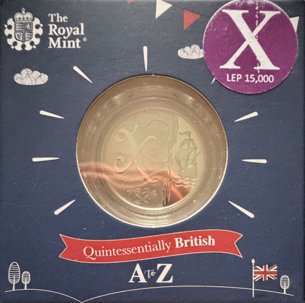 2018 A-Z X Marks The Spot Silver 10p  coin collectible - Main Image 3