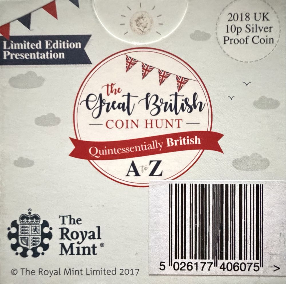 2018 A-Z Robin Silver 10p  coin collectible - Main Image 4