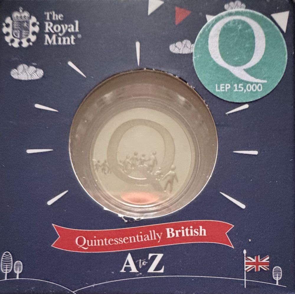 2018 A-Z Queuing Silver 10p  coin collectible - Main Image 3