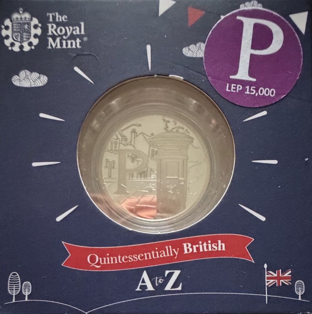 2018 A-Z Post Box Silver 10p  coin collectible - Main Image 3