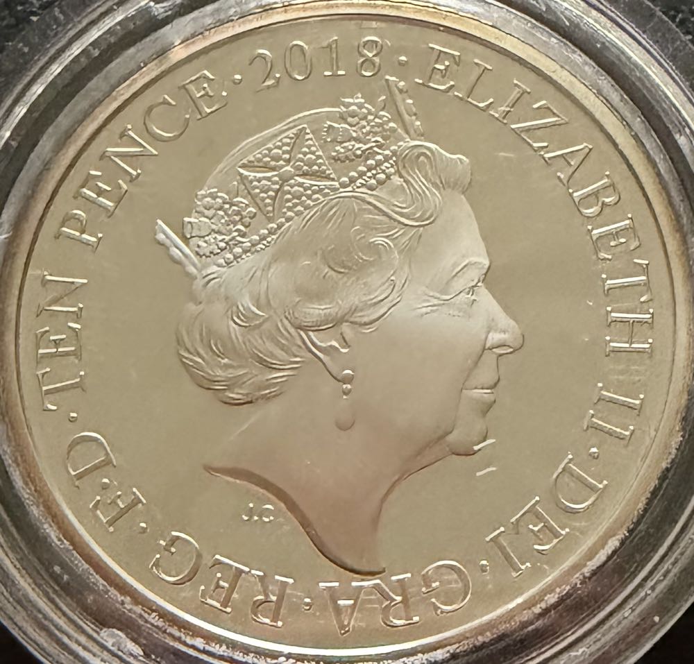 2018 A-Z Oak Tree Silver 10p  coin collectible - Main Image 2