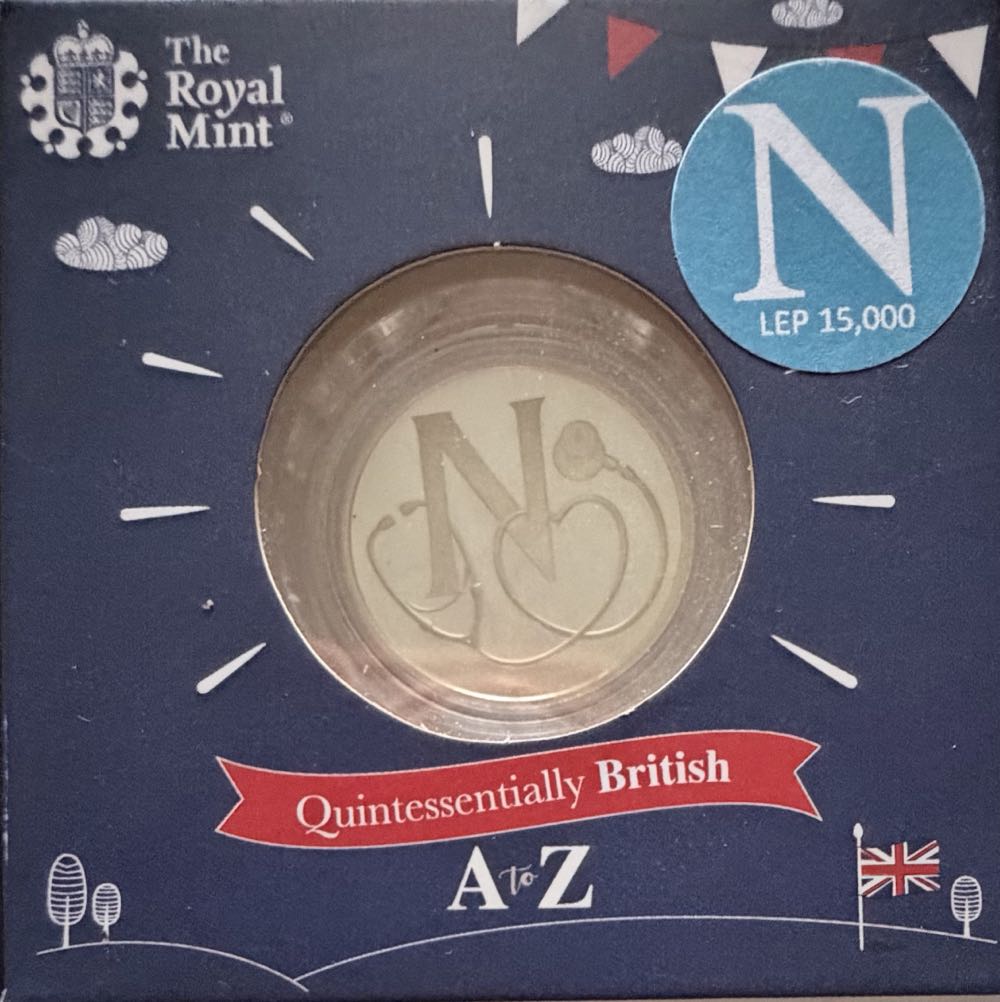 2018 A-Z National Health Service Silver 10p  coin collectible - Main Image 3