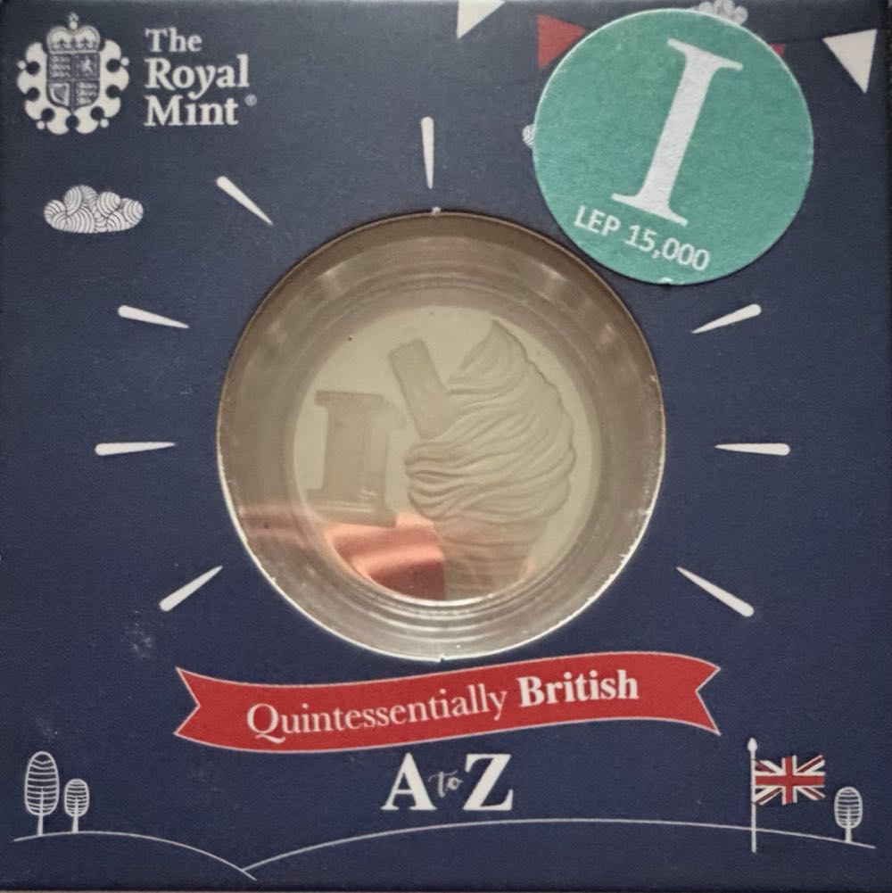 2018 A-Z Ice-Cream Cone Silver 10p  coin collectible - Main Image 3