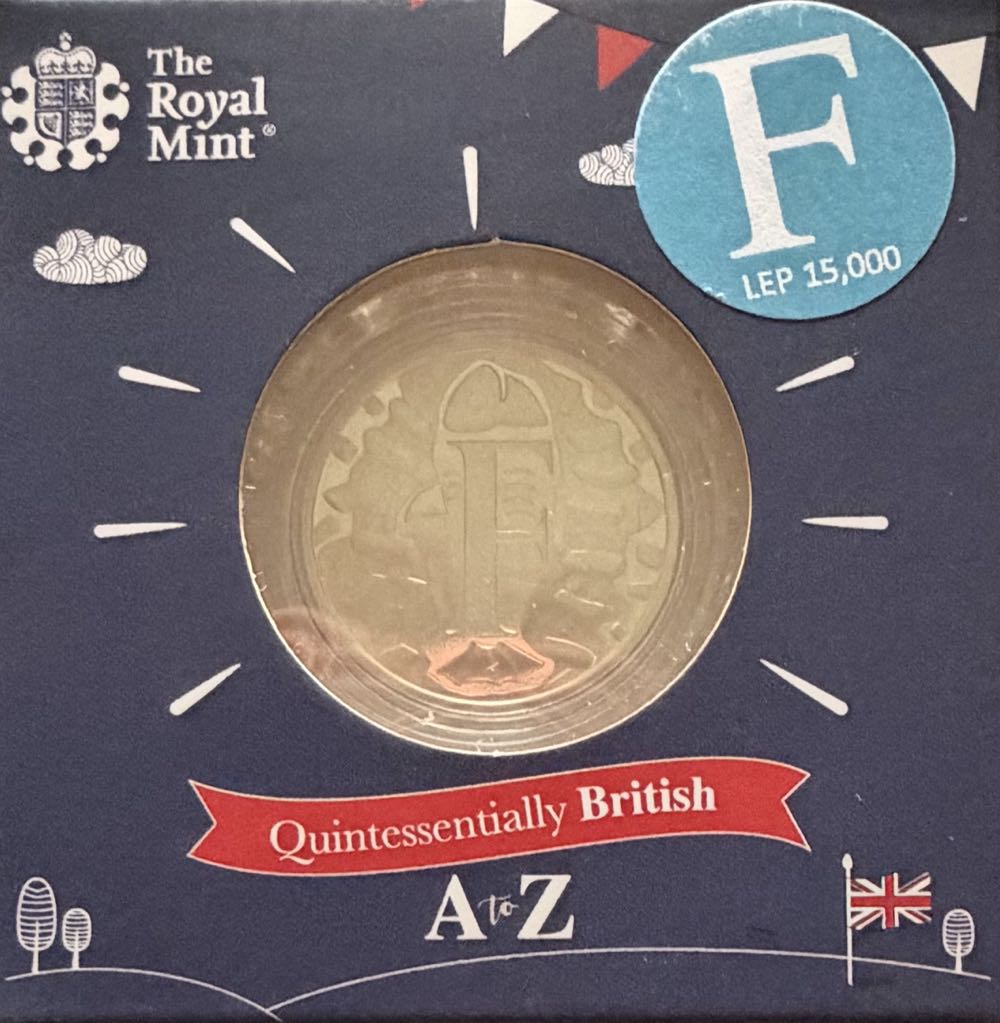 2018 A-Z Fish And Chips Silver 10p  coin collectible - Main Image 3