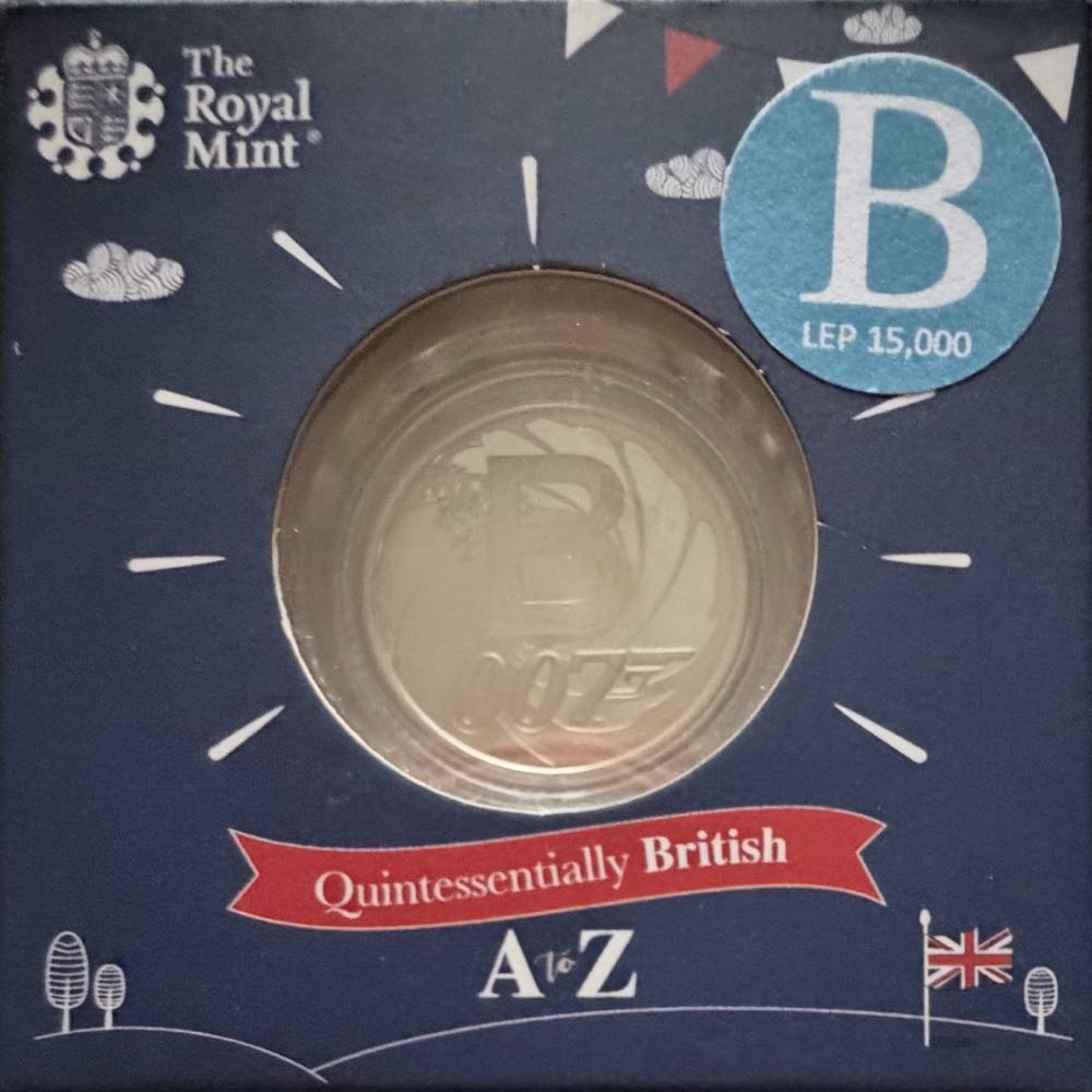 2018 A-Z Bond… James Bond Silver 10p  coin collectible - Main Image 3