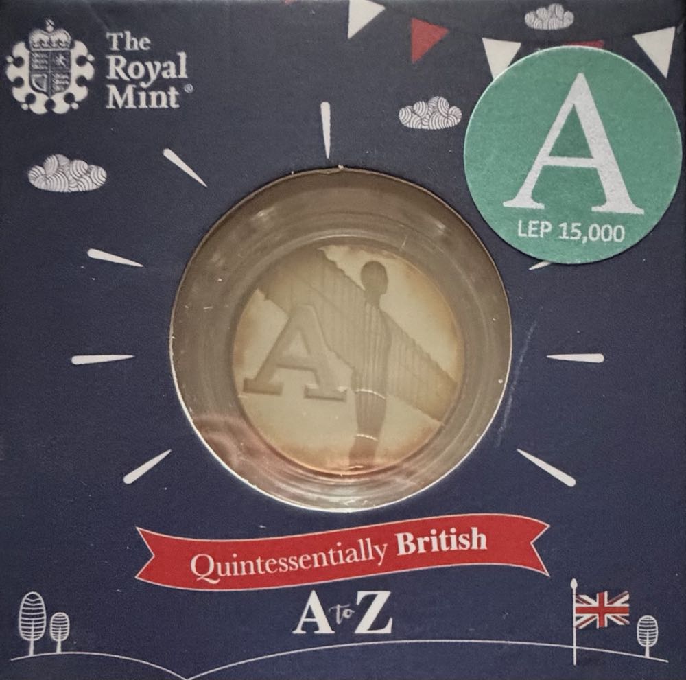 2018 A-Z Angel Of The North Silver 10p  coin collectible - Main Image 3