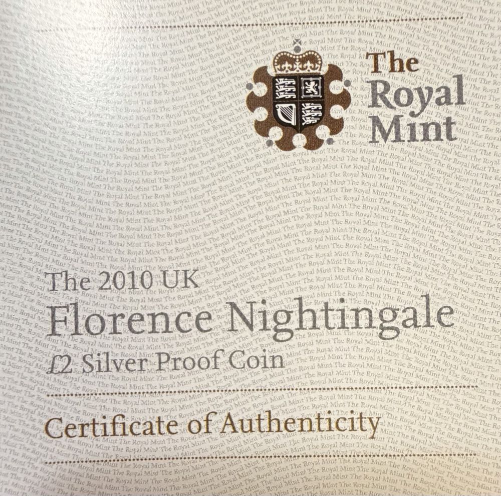 2010 Florence Nightingale £2  coin collectible - Main Image 3