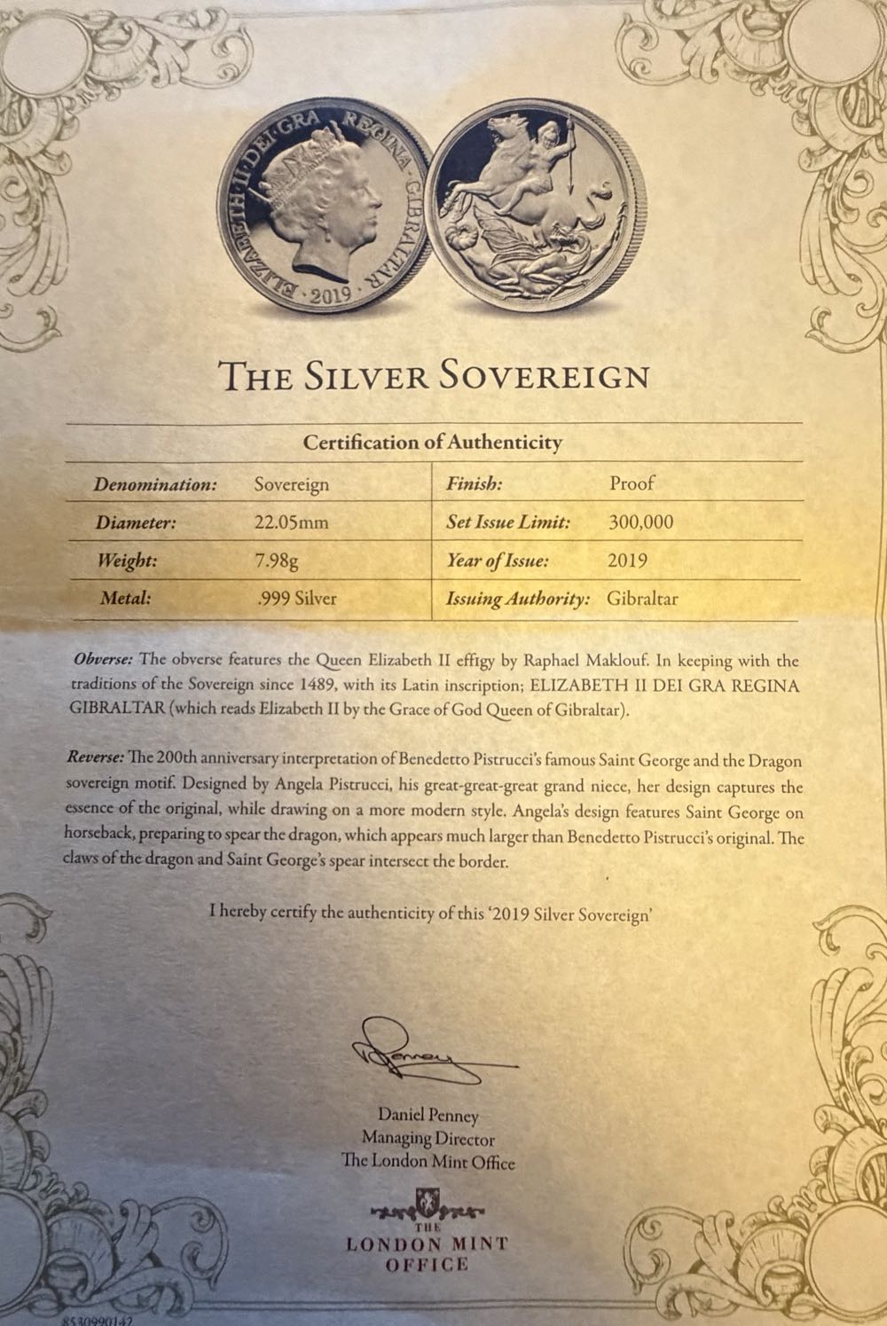 2019 George And The Dragon   coin collectible - Main Image 4