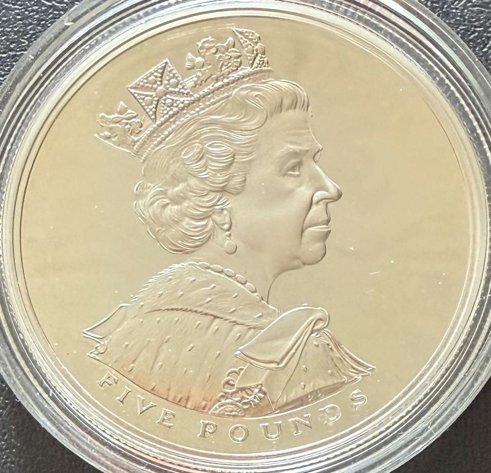 2002 Golden Jubilee Silver £5  coin collectible - Main Image 2