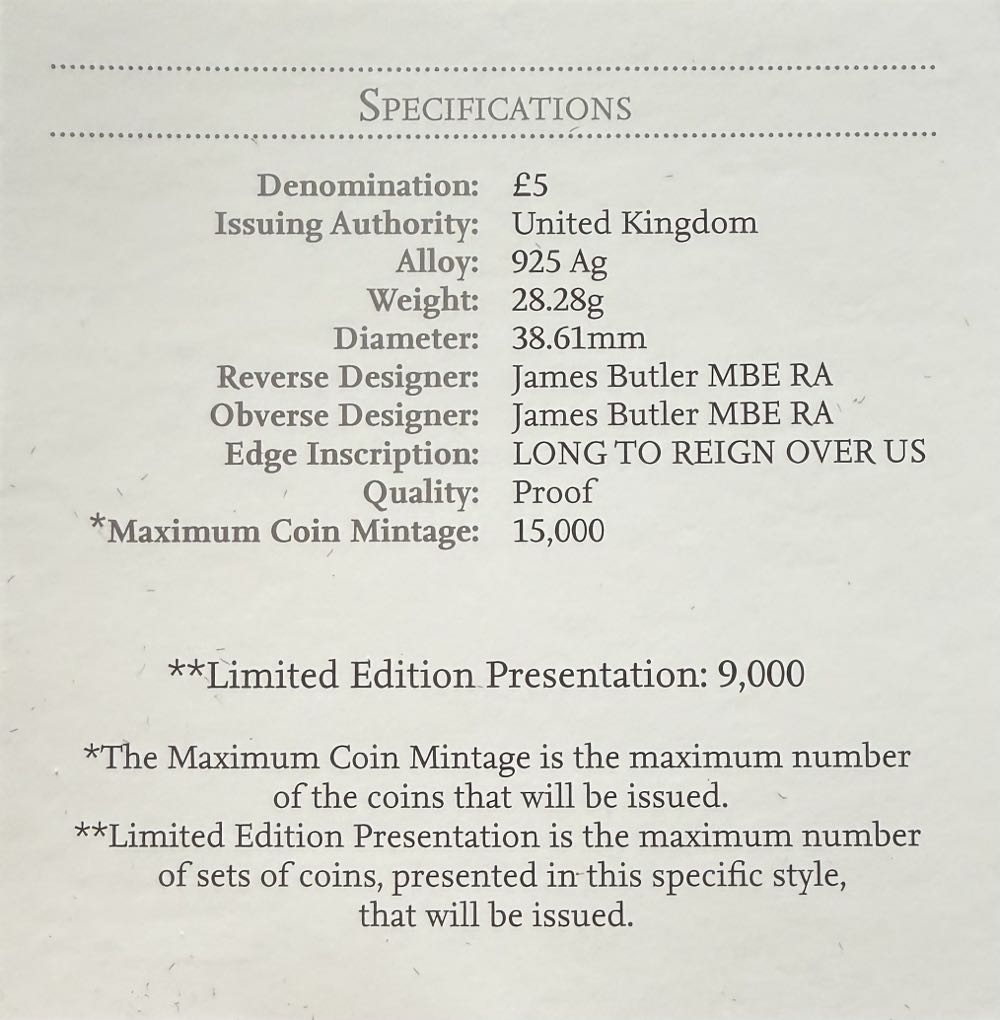 2015 Longest Reigning Monarch £5  coin collectible - Main Image 4