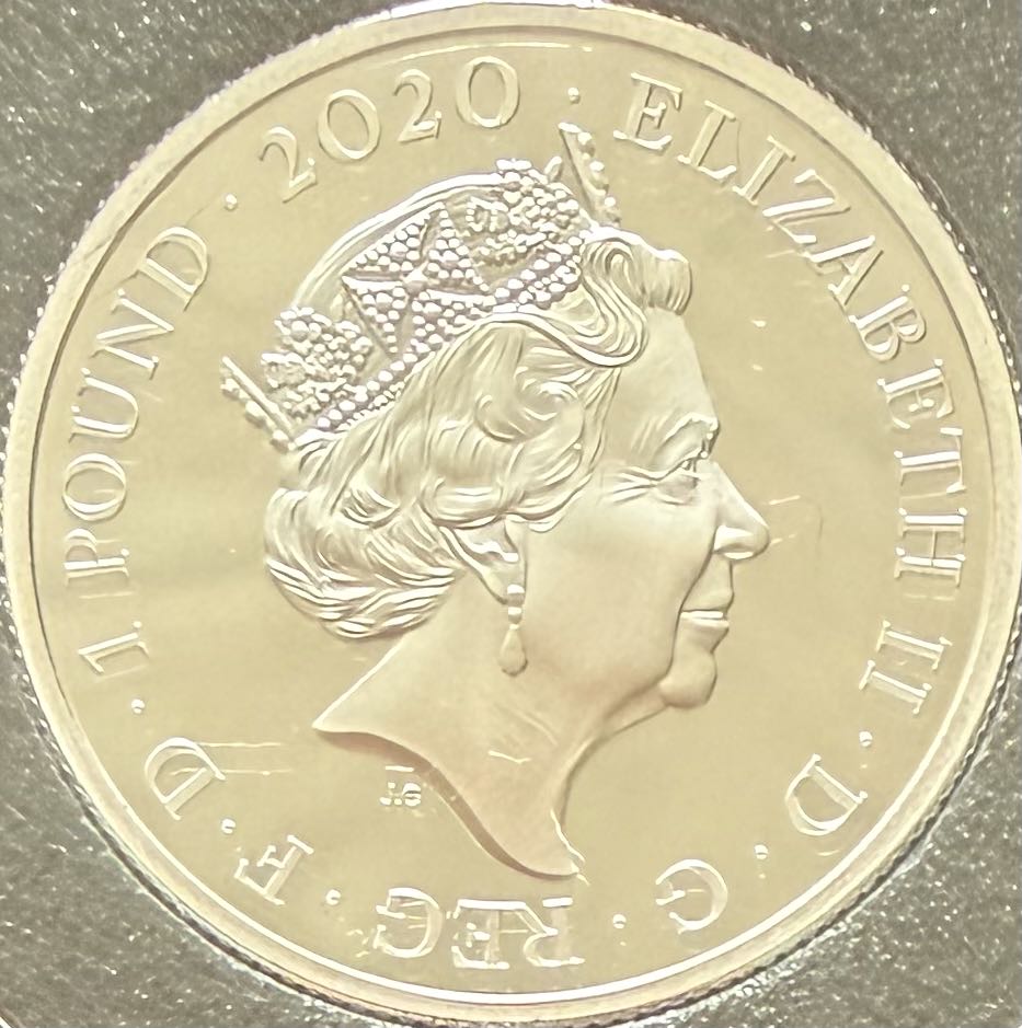 2020 Queen Half Ounce £1  coin collectible - Main Image 2
