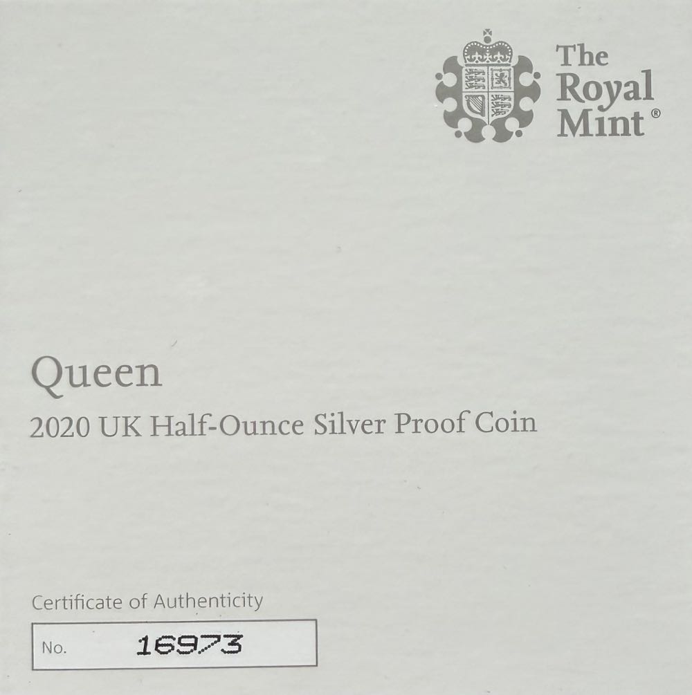 2020 Queen Half Ounce £1  coin collectible - Main Image 3