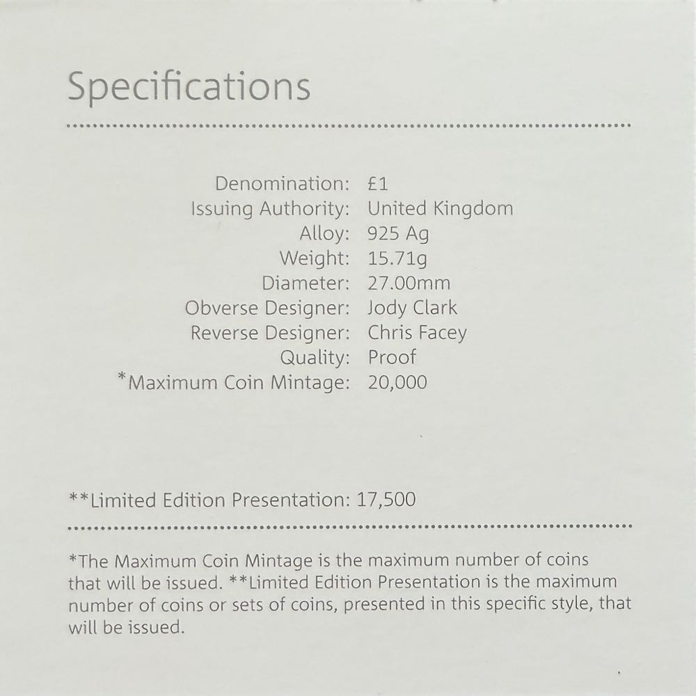 2020 Queen Half Ounce £1  coin collectible - Main Image 4