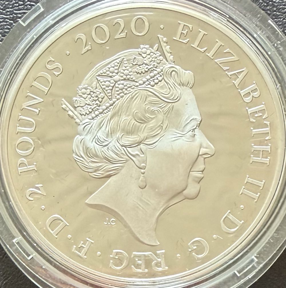 2020 Queen One Ounce £2  coin collectible - Main Image 2