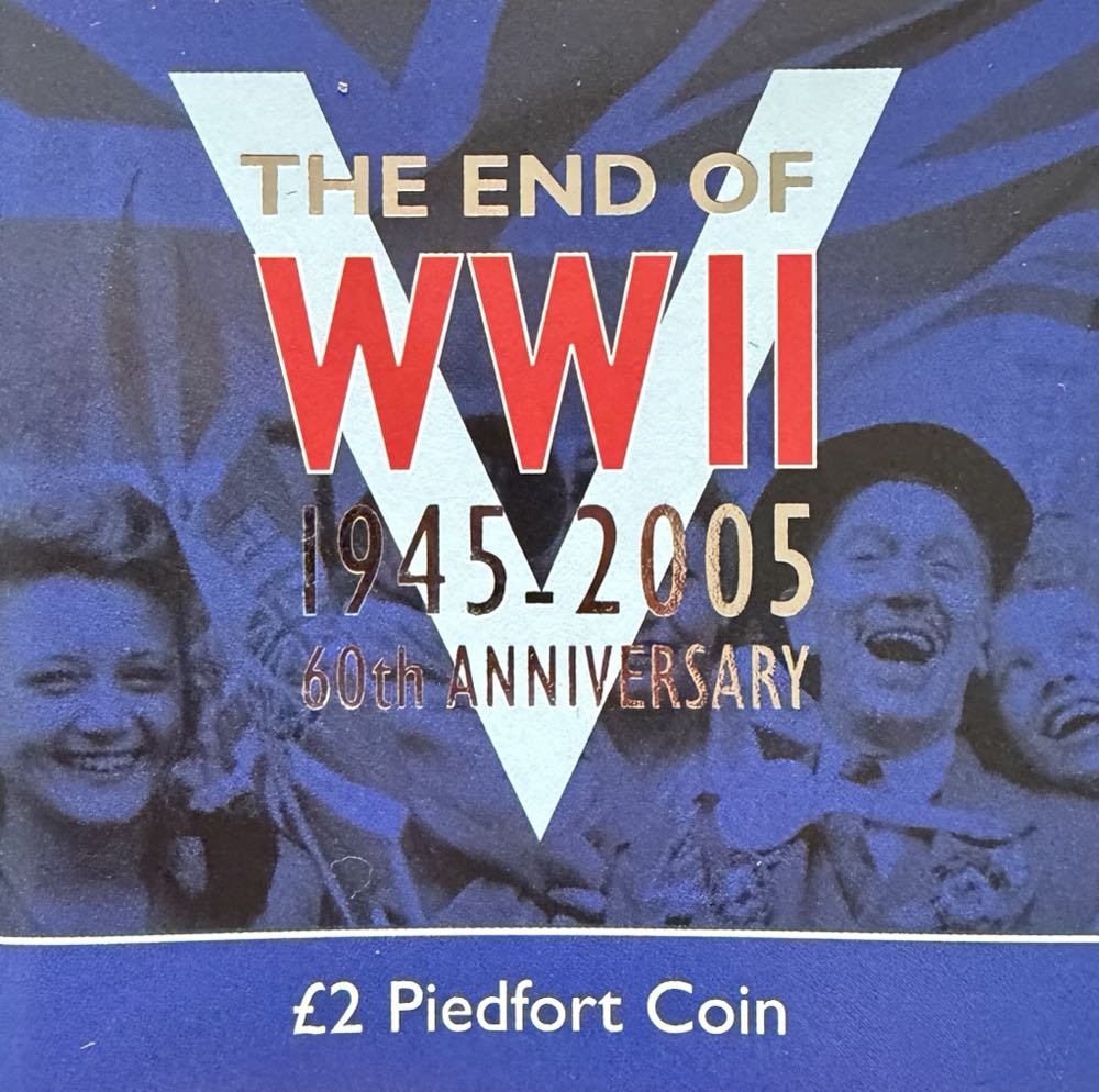 2005 End Of WW II Piedfort £2  coin collectible - Main Image 3