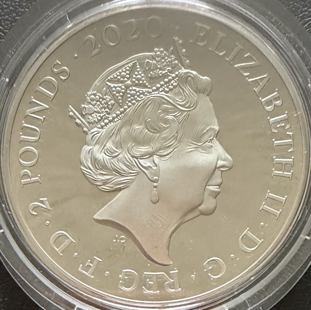 2020 David Bowie One Ounce £2  coin collectible - Main Image 2