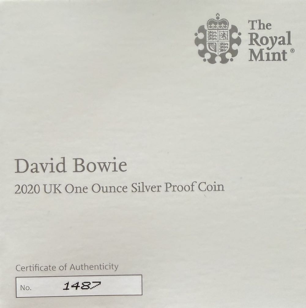 2020 David Bowie One Ounce £2  coin collectible - Main Image 3
