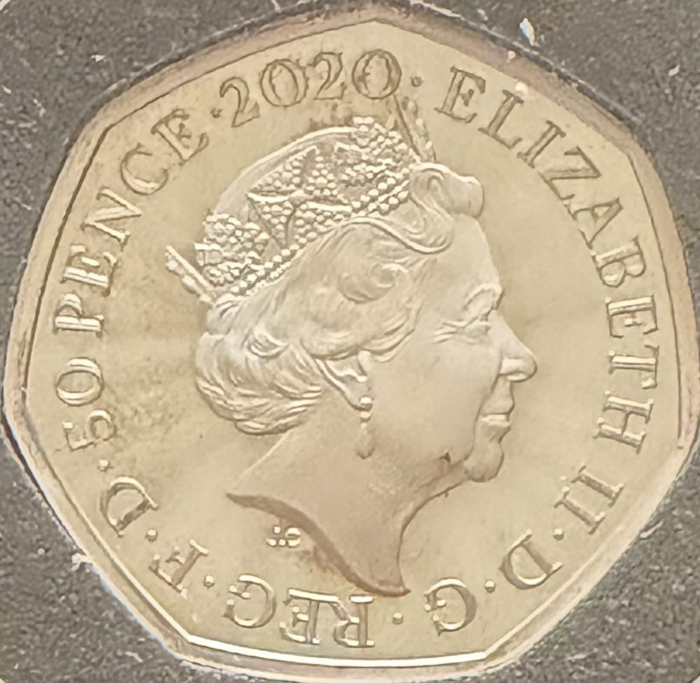 2020 Rosalin Franklin Silver 50p  coin collectible - Main Image 2