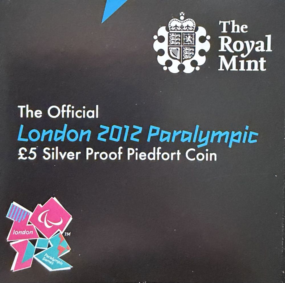 2012 London Paralympic £5  coin collectible - Main Image 3