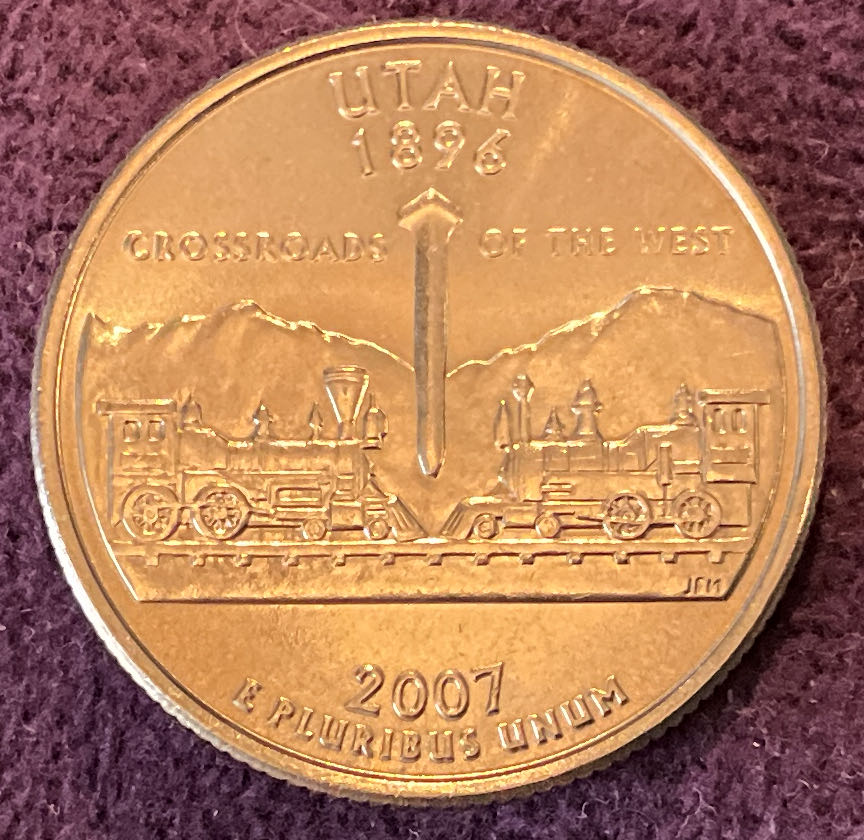 Quarter Utah 2007 D 49  coin collectible - Main Image 2