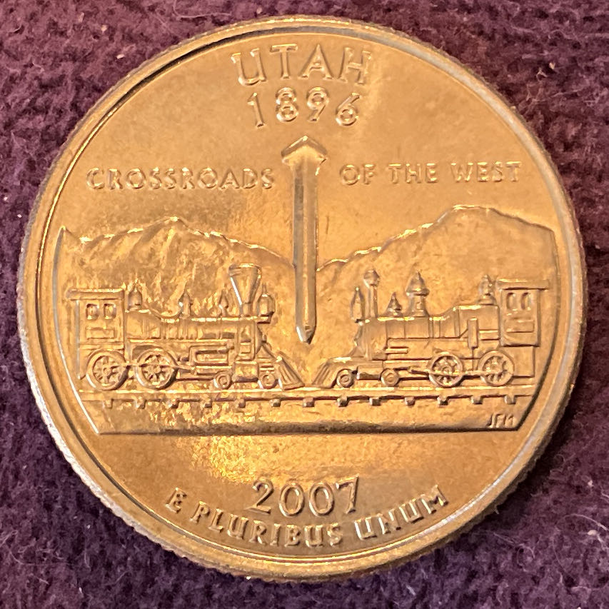 Quarter Utah 2007 D 50  coin collectible - Main Image 2