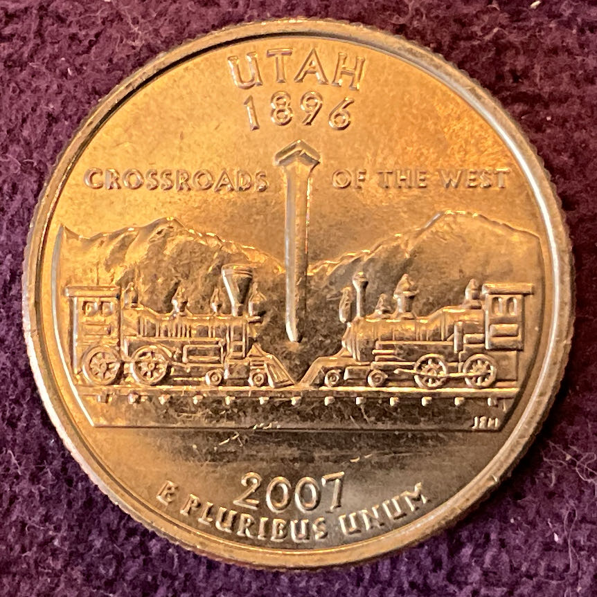 Quarter Utah 2007 D 51  coin collectible - Main Image 2