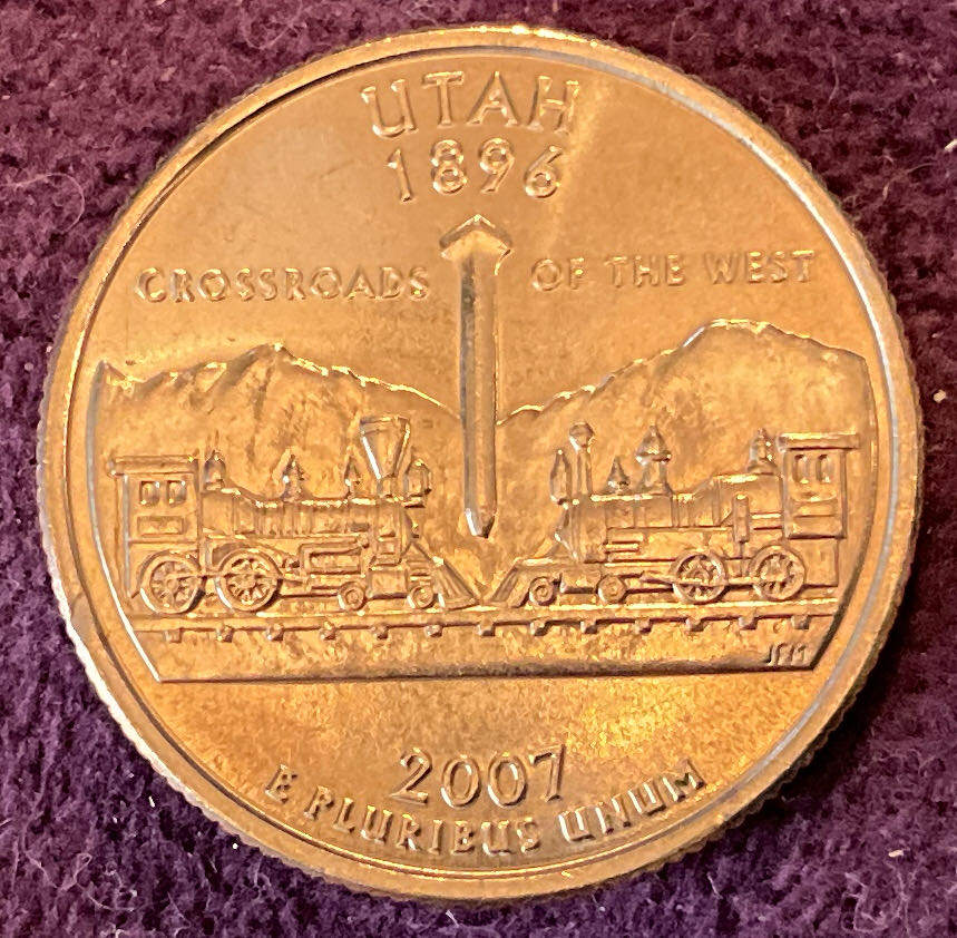 Quarter Utah 2007 D 52  coin collectible - Main Image 2