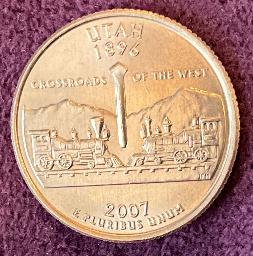 Quarter Utah 2007 D 57  coin collectible - Main Image 2