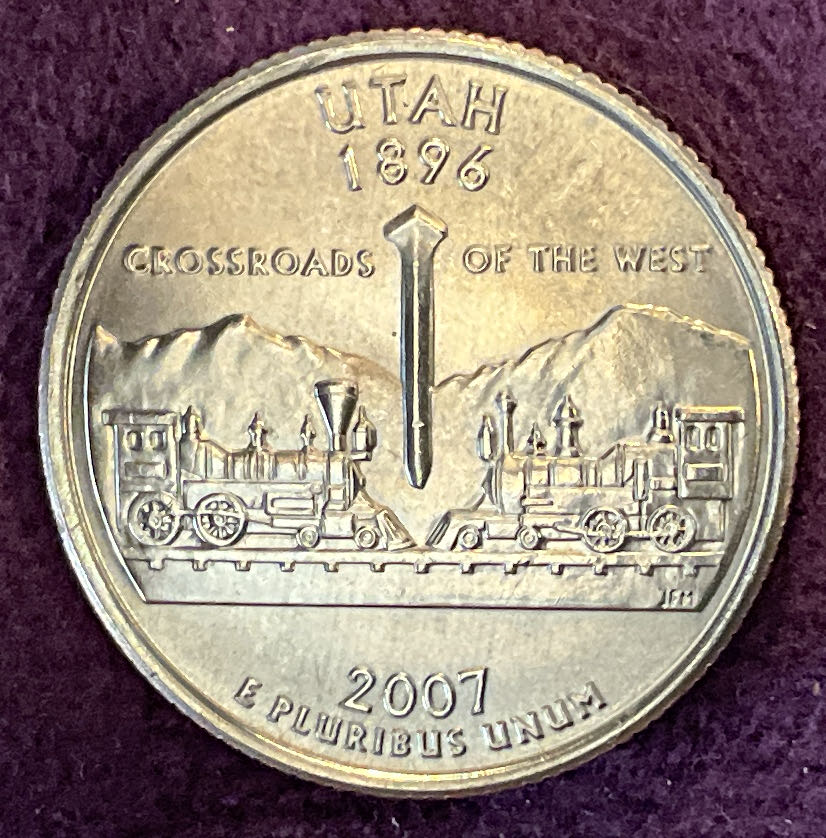 Quarter Utah 2007 D 58  coin collectible - Main Image 2