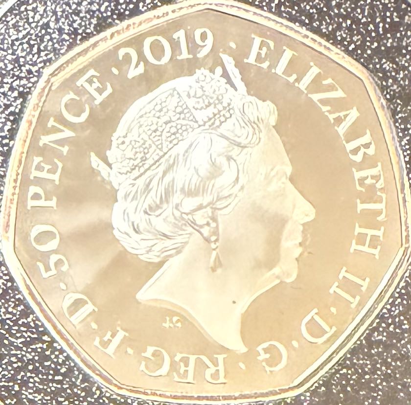 2019 Stephen Hawking Piedfort 50p  coin collectible - Main Image 2