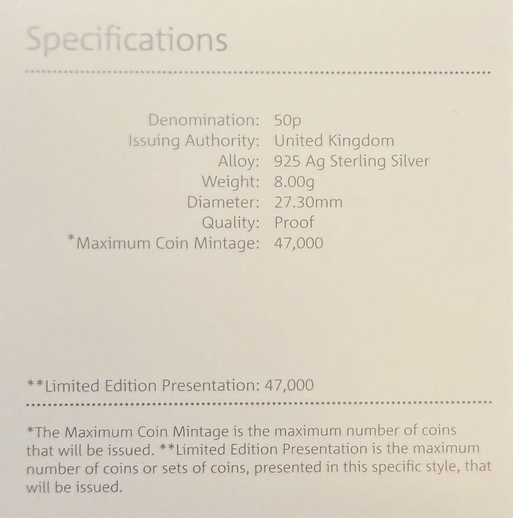 2020 Withdrawal From The EU 50p (2)  coin collectible - Main Image 4