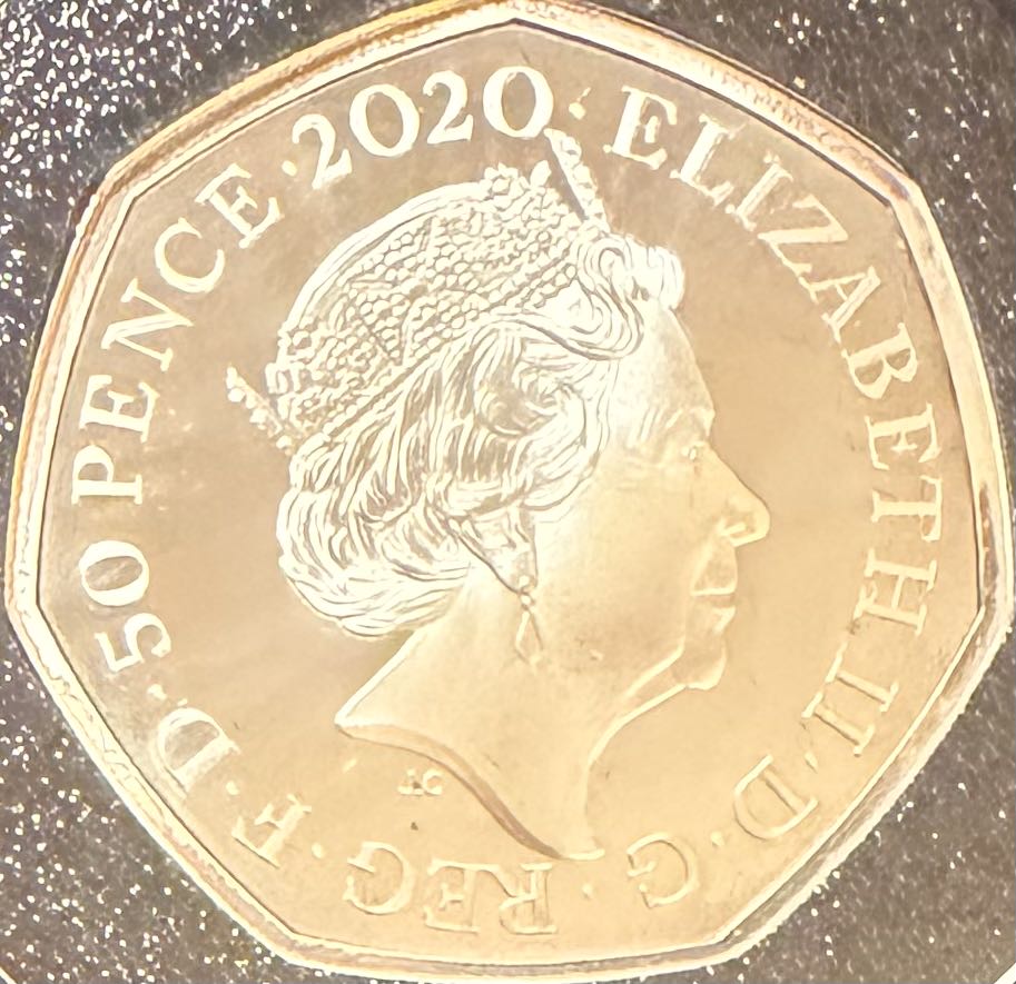 2020 Iguanodon Silver 50p  coin collectible - Main Image 2