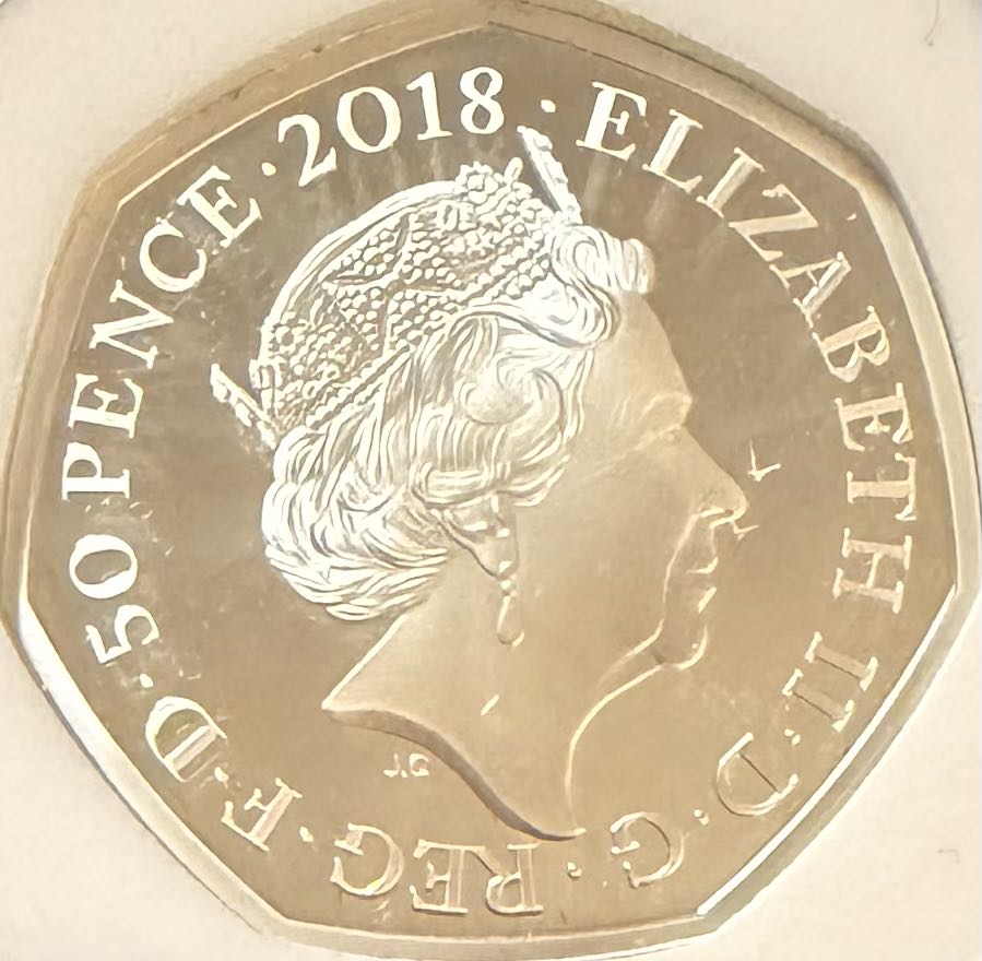 2018 The Snowman Silver 50p  coin collectible - Main Image 2