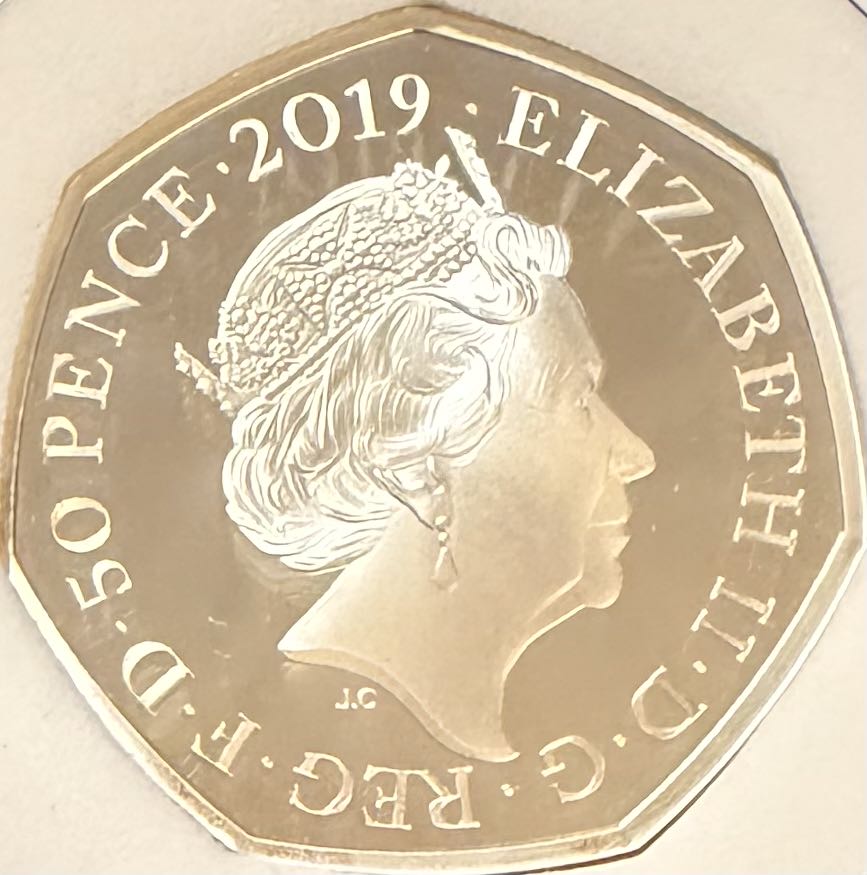 2019 The Snowman Silver 50p  coin collectible - Main Image 2