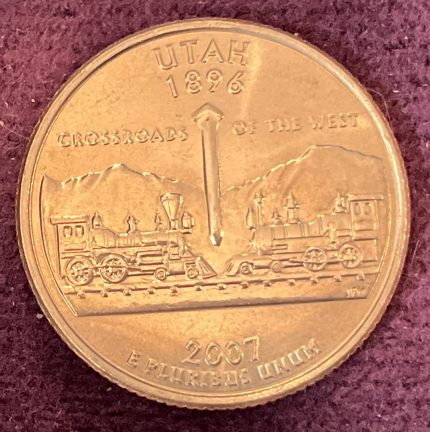 Quarter Utah 2007 D 60  coin collectible - Main Image 2