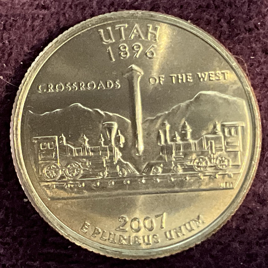 Quarter Utah 2007 D 60  coin collectible - Main Image 4