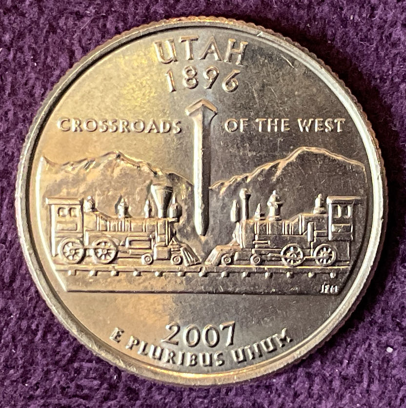 Quarter Utah 2007 D 68  coin collectible - Main Image 2