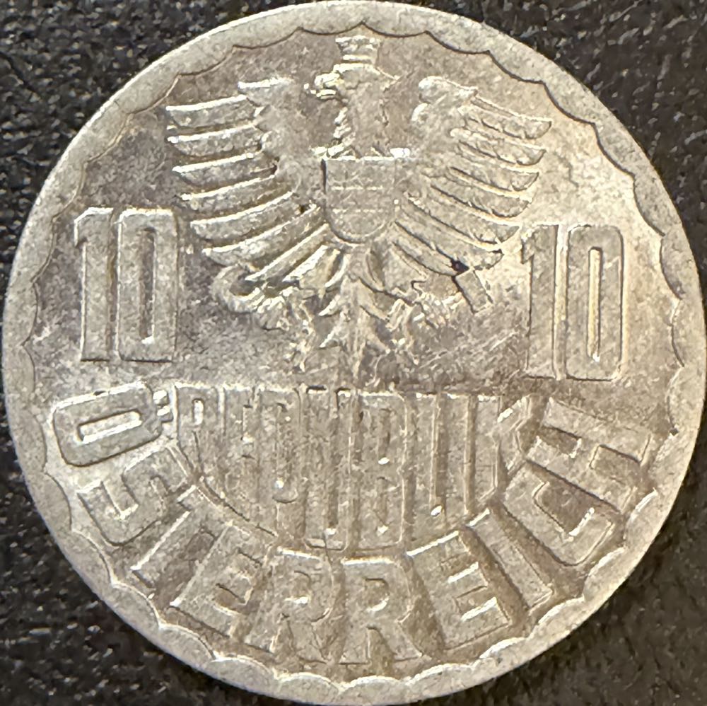 1955 Austria 10 Groschen  coin collectible - Main Image 2