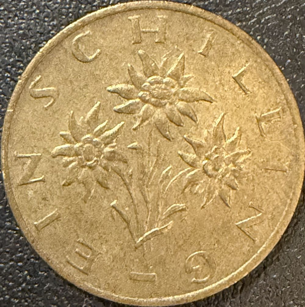 1986 Austria 1 Schilling  coin collectible - Main Image 2