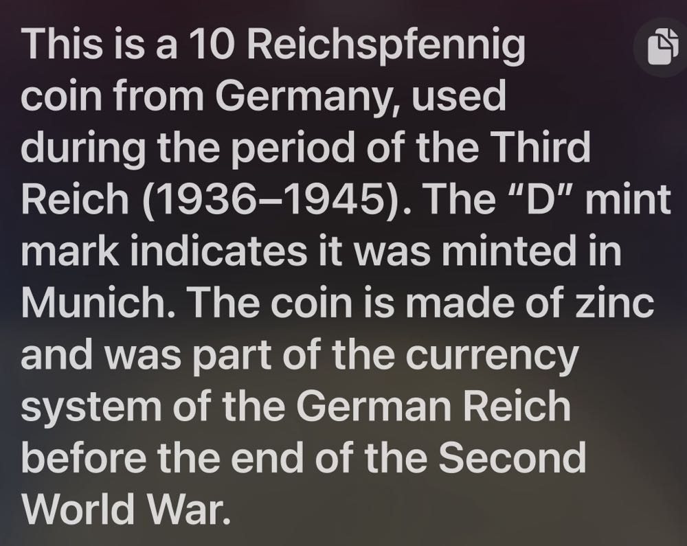 1941 Germany 10 Reichspfennig  coin collectible - Main Image 3