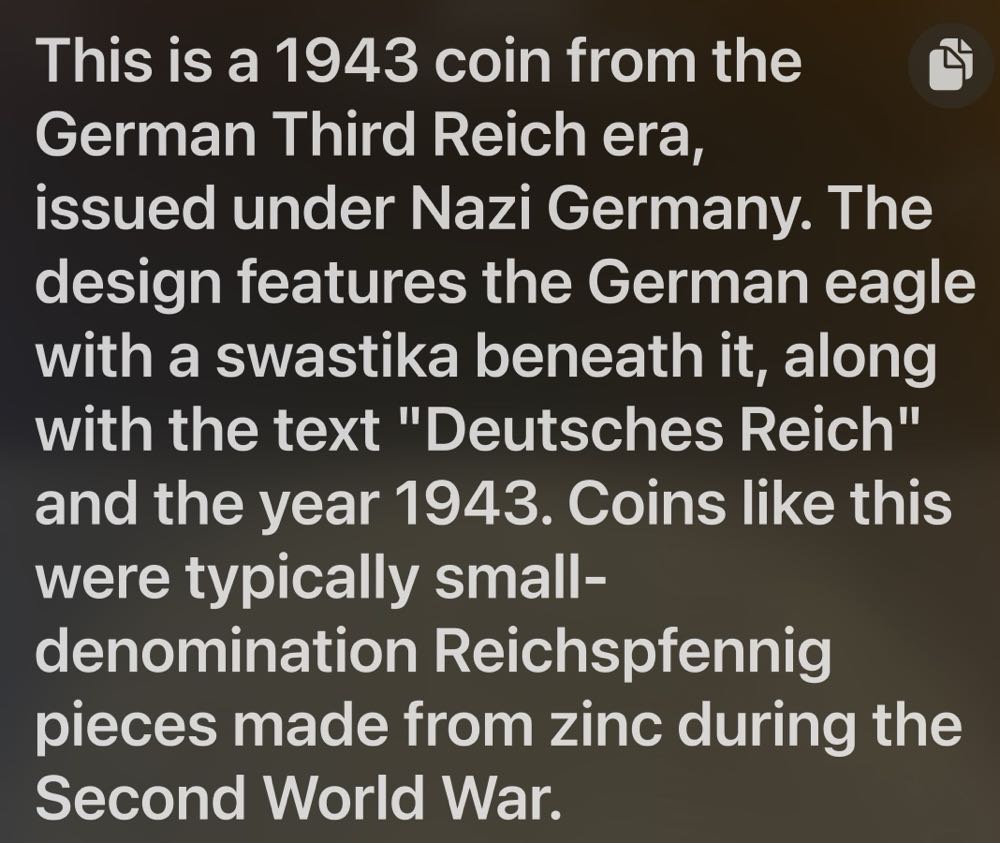 1943 Germany 10 Reichspfennig  coin collectible - Main Image 3